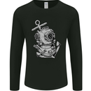 Scuba Diving Anchor Diver Sailing Sailor Mens Long Sleeve T-Shirt Black