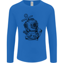 Scuba Diving Anchor Diver Sailing Sailor Mens Long Sleeve T-Shirt Royal Blue