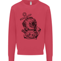 Scuba Diving Anchor Diver Sailing Sailor Mens Sweatshirt Jumper Heliconia