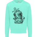 Scuba Diving Anchor Diver Sailing Sailor Mens Sweatshirt Jumper Peppermint