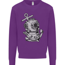 Scuba Diving Anchor Diver Sailing Sailor Mens Sweatshirt Jumper Purple