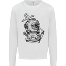 Scuba Diving Anchor Diver Sailing Sailor Mens Sweatshirt Jumper White