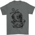 Scuba Diving Anchor Diver Sailing Sailor Mens T-Shirt Cotton Gildan Charcoal