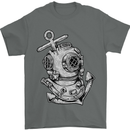 Scuba Diving Anchor Diver Sailing Sailor Mens T-Shirt Cotton Gildan Charcoal