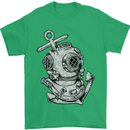 Scuba Diving Anchor Diver Sailing Sailor Mens T-Shirt Cotton Gildan Irish Green