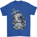 Scuba Diving Anchor Diver Sailing Sailor Mens T-Shirt Cotton Gildan Royal Blue