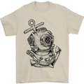 Scuba Diving Anchor Diver Sailing Sailor Mens T-Shirt Cotton Gildan Sand