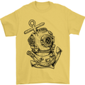 Scuba Diving Anchor Diver Sailing Sailor Mens T-Shirt Cotton Gildan Yellow