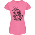 Scuba Diving Anchor Diver Sailing Sailor Womens Petite Cut T-Shirt Azalea