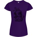 Scuba Diving Anchor Diver Sailing Sailor Womens Petite Cut T-Shirt Purple
