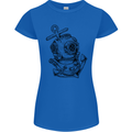 Scuba Diving Anchor Diver Sailing Sailor Womens Petite Cut T-Shirt Royal Blue
