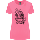 Scuba Diving Anchor Diver Sailing Sailor Womens Wider Cut T-Shirt Azalea