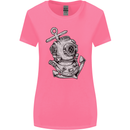 Scuba Diving Anchor Diver Sailing Sailor Womens Wider Cut T-Shirt Azalea