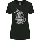 Scuba Diving Anchor Diver Sailing Sailor Womens Wider Cut T-Shirt Black
