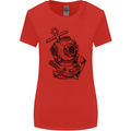 Scuba Diving Anchor Diver Sailing Sailor Womens Wider Cut T-Shirt Red