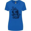 Scuba Diving Anchor Diver Sailing Sailor Womens Wider Cut T-Shirt Royal Blue