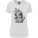 Scuba Diving Anchor Diver Sailing Sailor Womens Wider Cut T-Shirt White