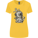 Scuba Diving Anchor Diver Sailing Sailor Womens Wider Cut T-Shirt Yellow