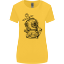 Scuba Diving Anchor Diver Sailing Sailor Womens Wider Cut T-Shirt Yellow