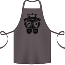 Scuba Diving Club Diver Deep Sea Wreck Cotton Apron 100% Organic Dark Grey