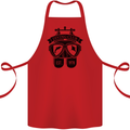 Scuba Diving Club Diver Deep Sea Wreck Cotton Apron 100% Organic Red