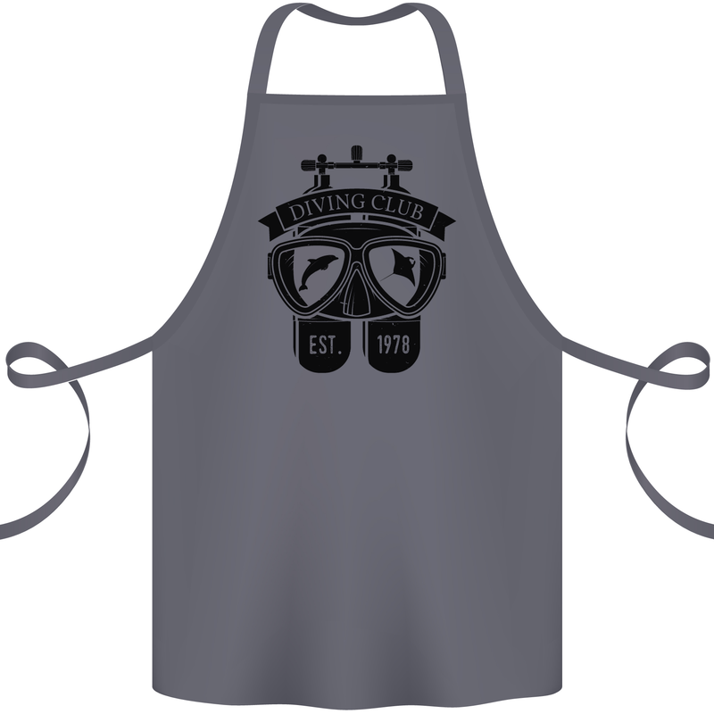 Scuba Diving Club Diver Deep Sea Wreck Cotton Apron 100% Organic Steel