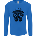 Scuba Diving Club Diver Deep Sea Wreck Mens Long Sleeve T-Shirt Royal Blue