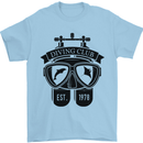 Scuba Diving Club Diver Deep Sea Wreck Mens T-Shirt Cotton Gildan Light Blue