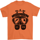 Scuba Diving Club Diver Deep Sea Wreck Mens T-Shirt Cotton Gildan Orange