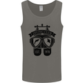 Scuba Diving Club Diver Deep Sea Wreck Mens Vest Tank Top Charcoal