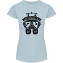Scuba Diving Club Diver Deep Sea Wreck Womens Petite Cut T-Shirt Light Blue