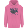 Scuba Diving Diver Childrens Kids Hoodie Azalea