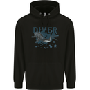 Scuba Diving Diver Childrens Kids Hoodie Black