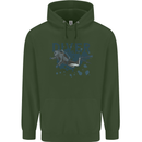 Scuba Diving Diver Childrens Kids Hoodie Forest Green