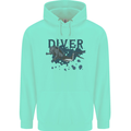 Scuba Diving Diver Childrens Kids Hoodie Peppermint