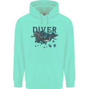 Scuba Diving Diver Childrens Kids Hoodie Peppermint