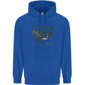 Scuba Diving Diver Childrens Kids Hoodie Royal Blue