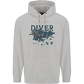 Scuba Diving Diver Childrens Kids Hoodie Sports Grey