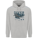 Scuba Diving Diver Childrens Kids Hoodie Sports Grey