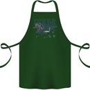 Scuba Diving Diver Cotton Apron 100% Organic Forest Green