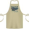 Scuba Diving Diver Cotton Apron 100% Organic Khaki