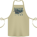 Scuba Diving Diver Cotton Apron 100% Organic Khaki