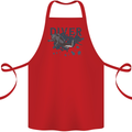 Scuba Diving Diver Cotton Apron 100% Organic Red