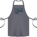 Scuba Diving Diver Cotton Apron 100% Organic Steel