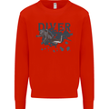 Scuba Diving Diver Kids Sweatshirt Jumper Bright Red