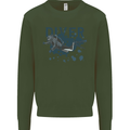 Scuba Diving Diver Kids Sweatshirt Jumper Forest Green