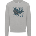 Scuba Diving Diver Kids Sweatshirt Jumper Sports Grey