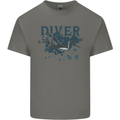 Scuba Diving Diver Kids T-Shirt Childrens Charcoal