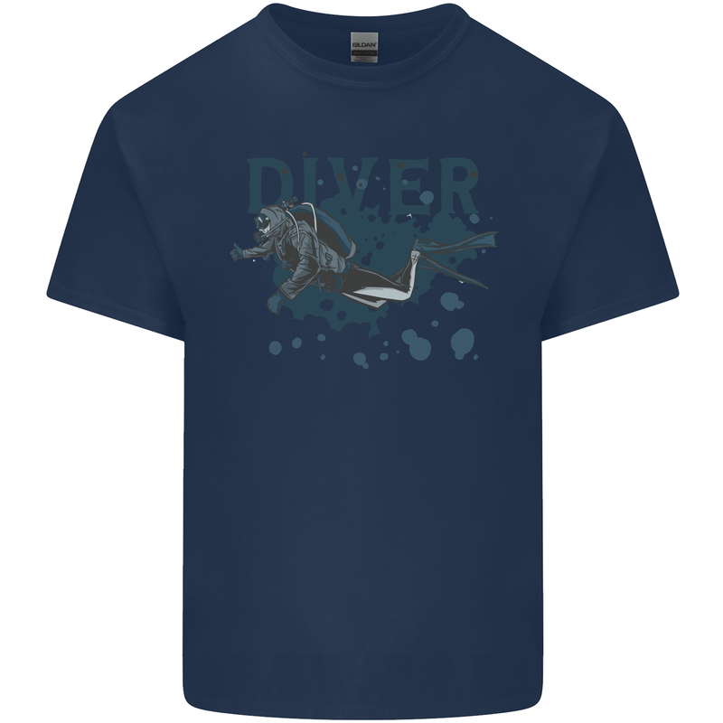 Scuba Diving Diver Kids T-Shirt Childrens Navy Blue