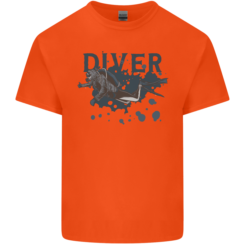 Scuba Diving Diver Kids T-Shirt Childrens Orange